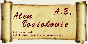 Alen Bosioković vizit kartica